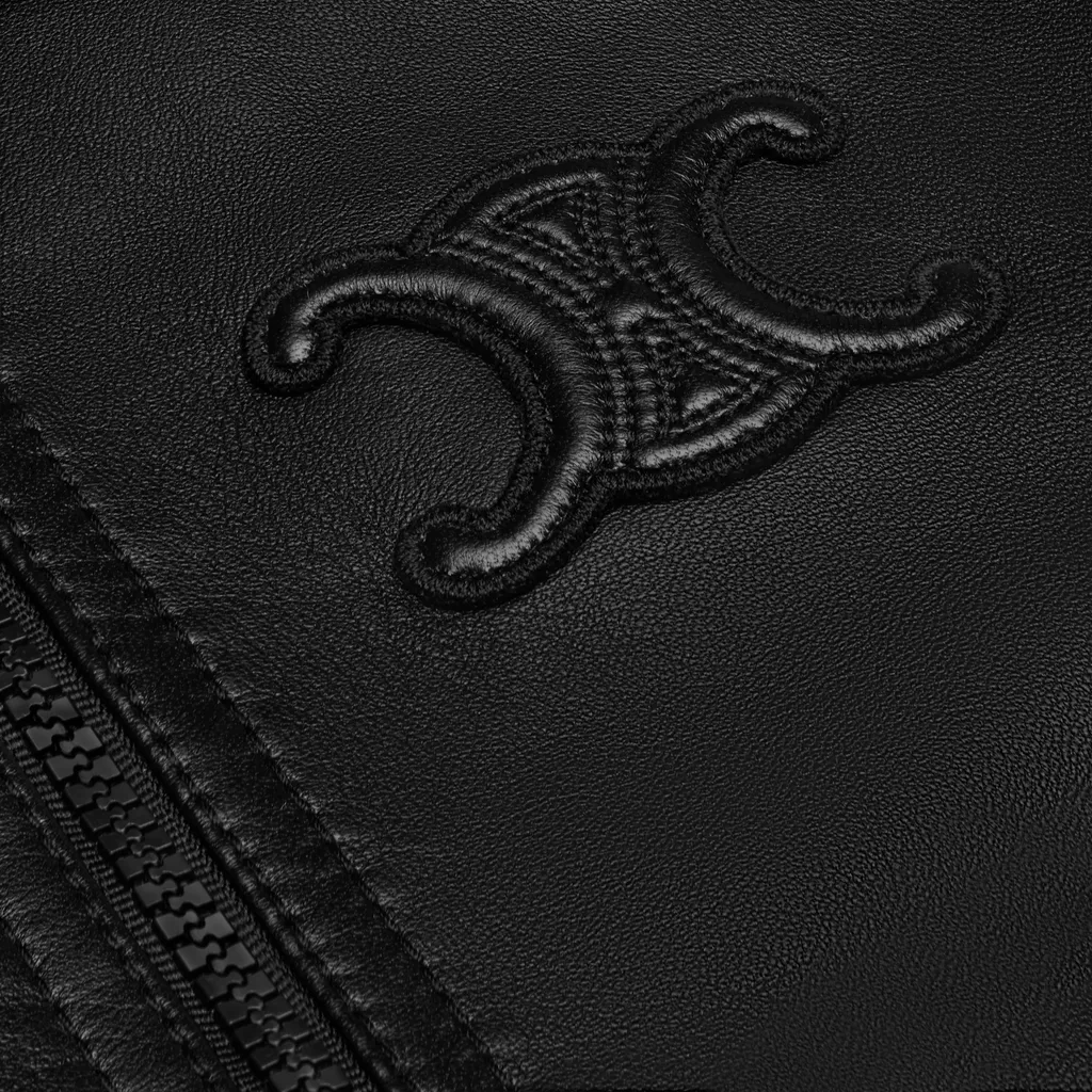 Triomphe Blouson Jacket In Soft Lambskin
