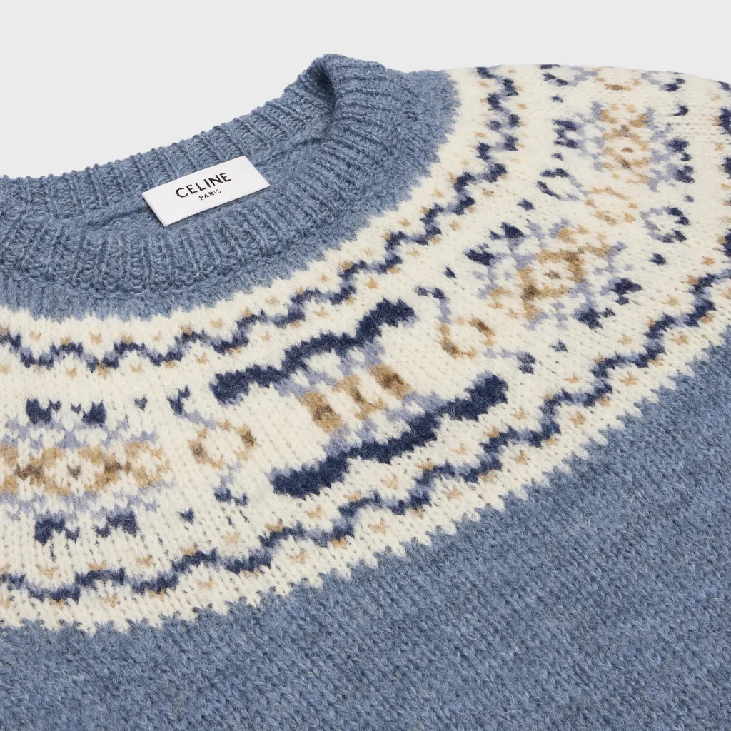 Triomphe Fair Isle Wool Sweater