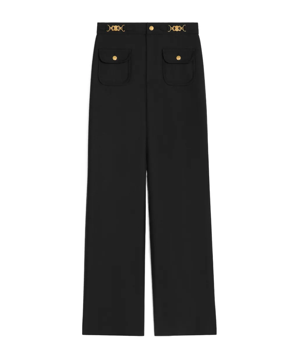 Pants With Gourmettes In Mohair Wool
