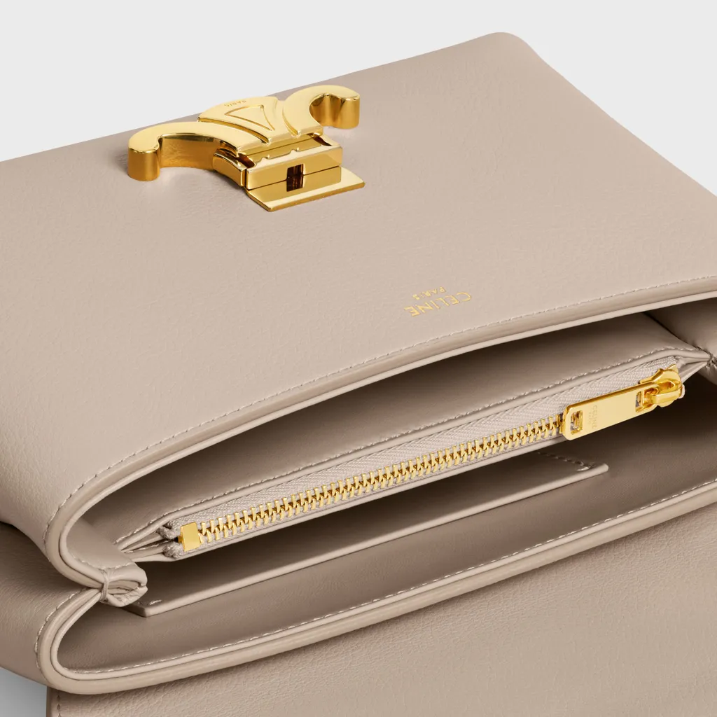 Teen Triomphe Bag In Supple Grained Calfskin