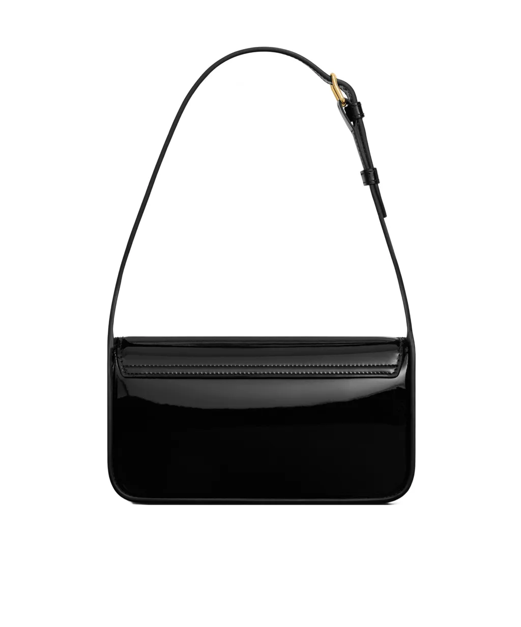 Shoulder Bag Terence In Patent Calfskin