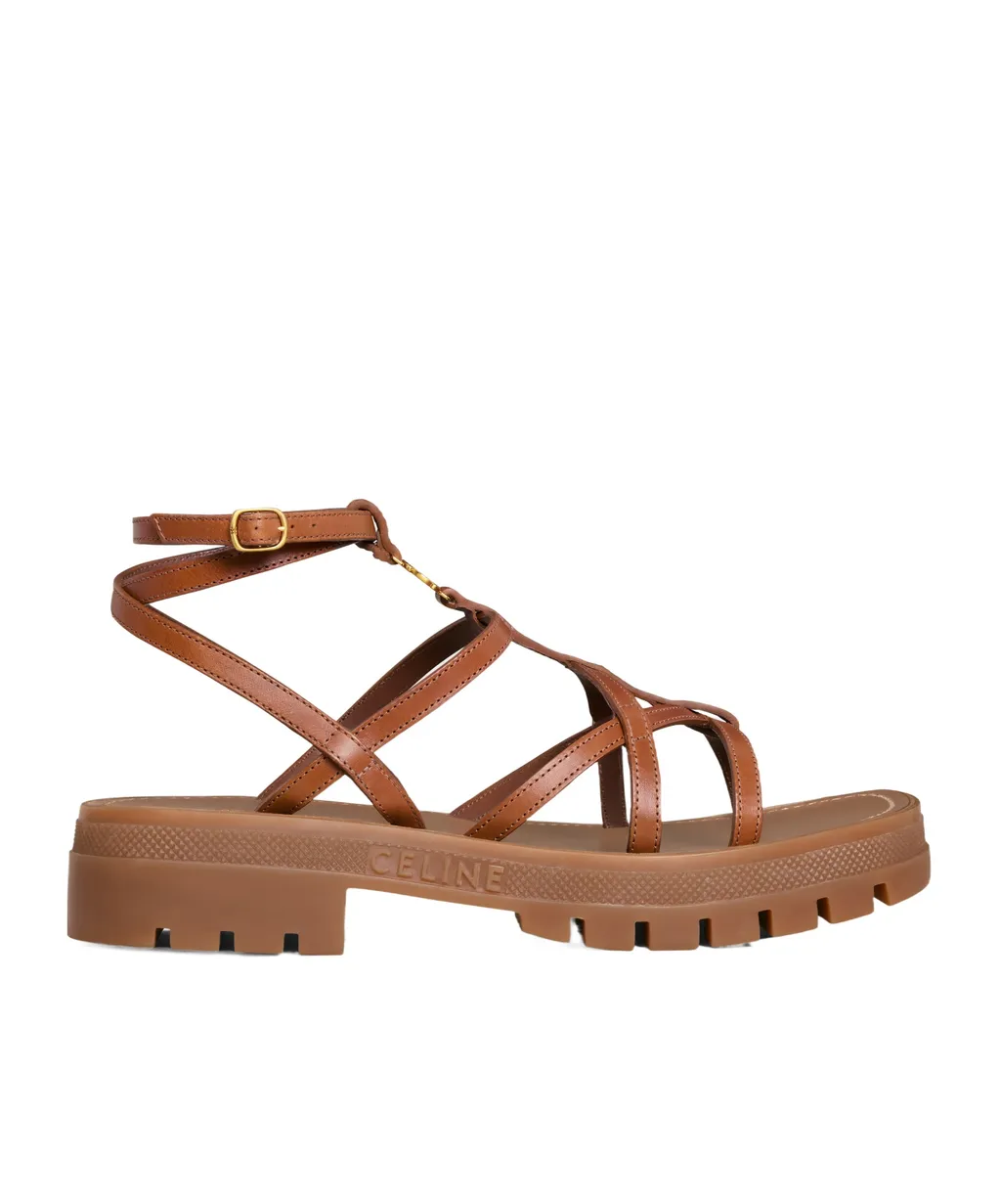Clea Triomphe Strappy Sandal In Calfskin