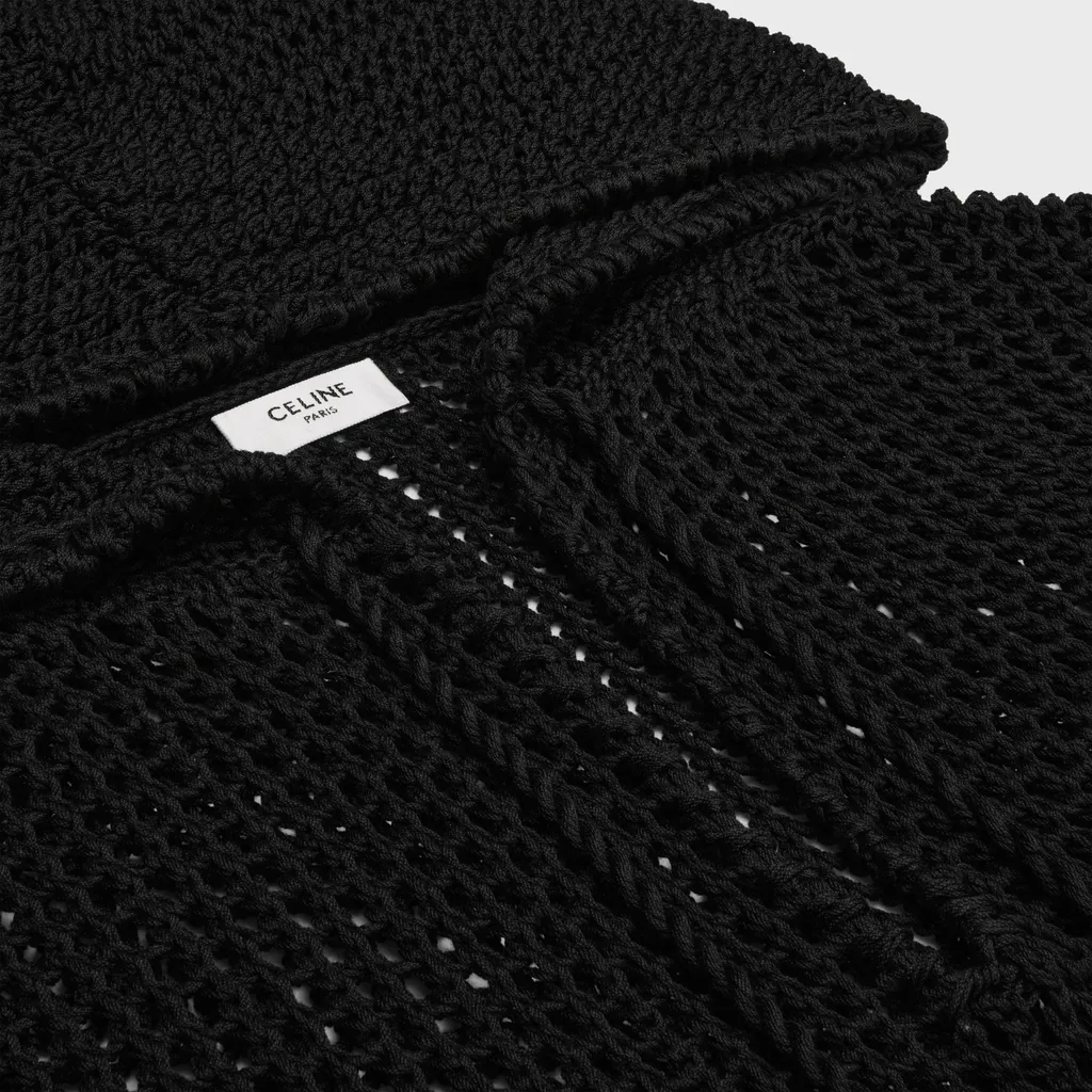 Oversized Baja In Crocheted Cotton