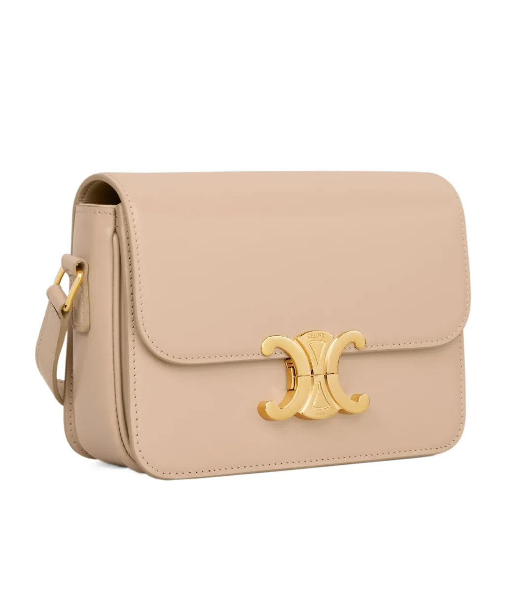 Teen Triomphe Bag In Shiny Calfskin