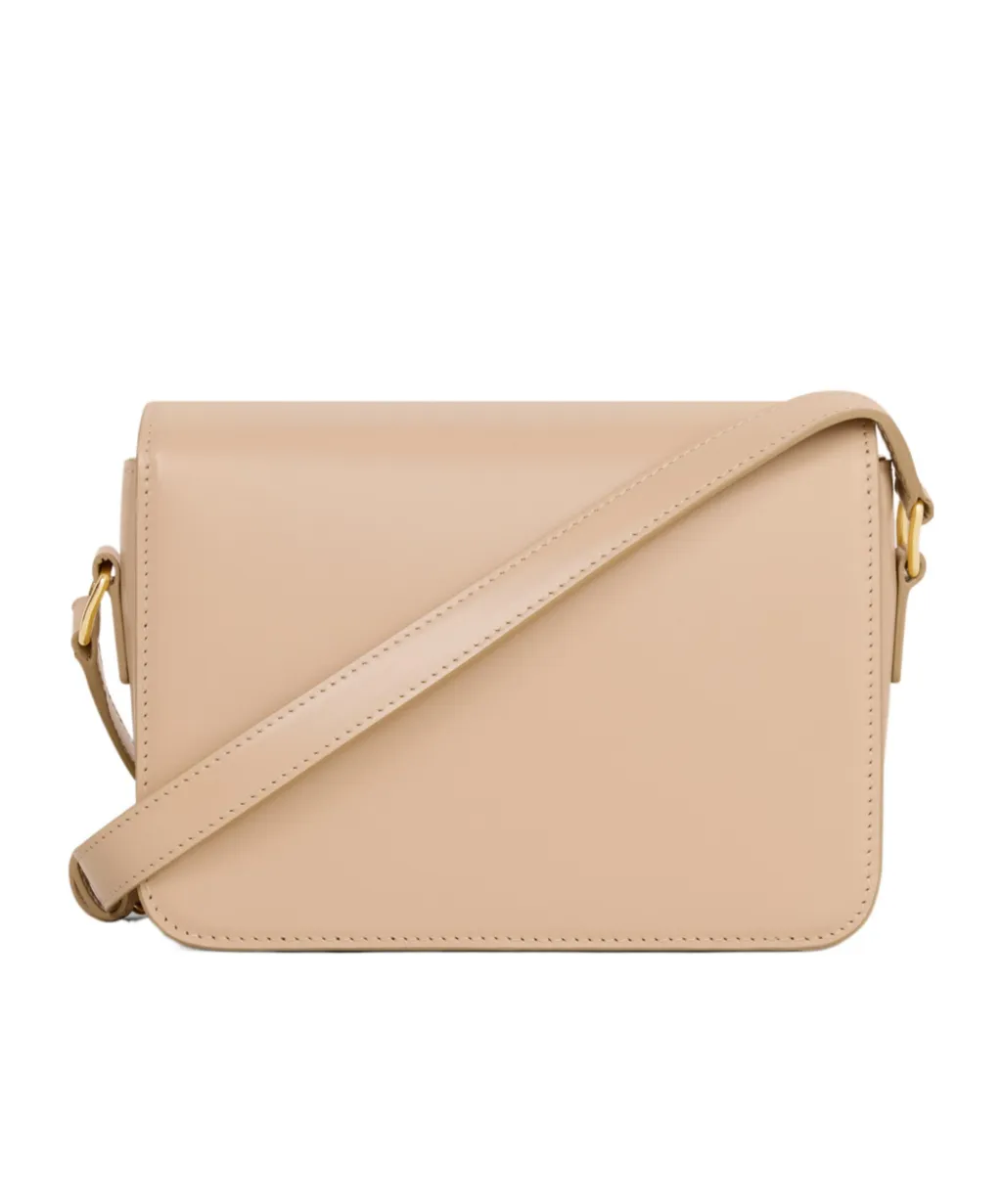 Teen Triomphe Bag In Shiny Calfskin