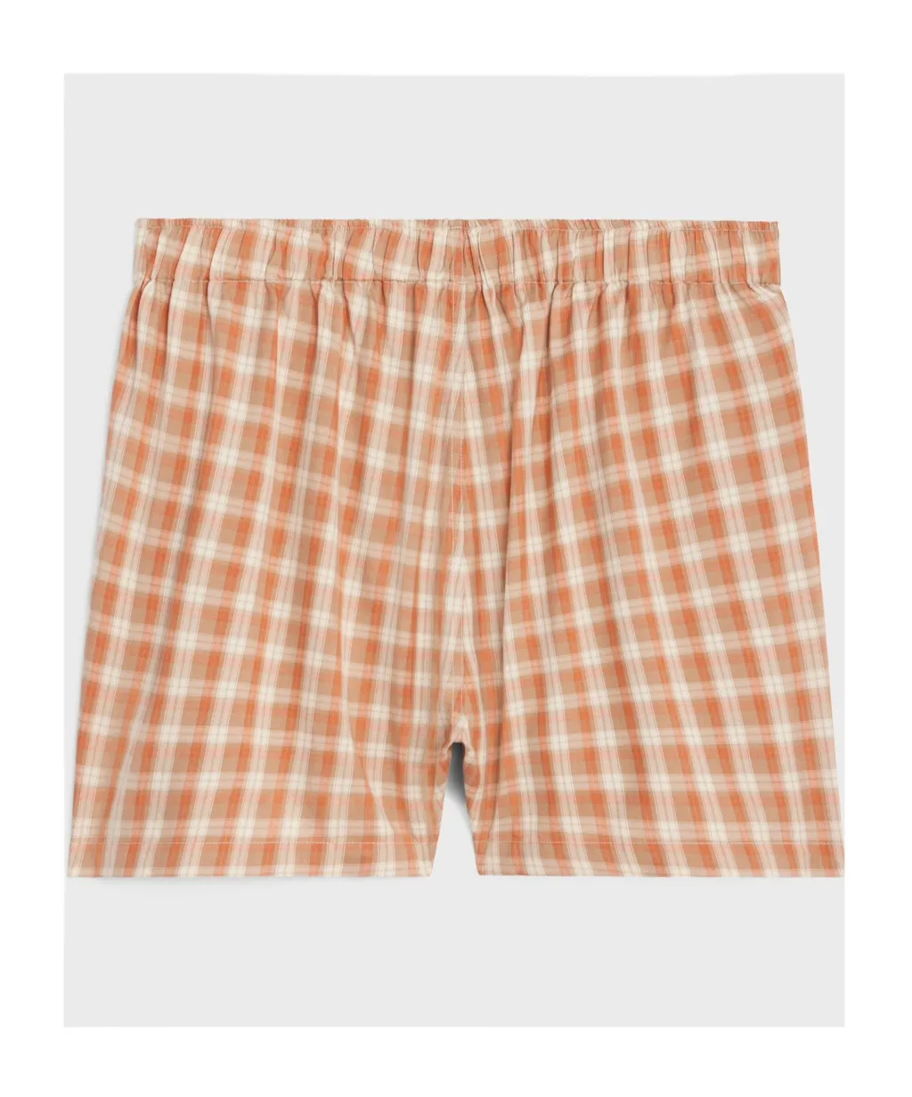 Boxer Shorts In Check Silk