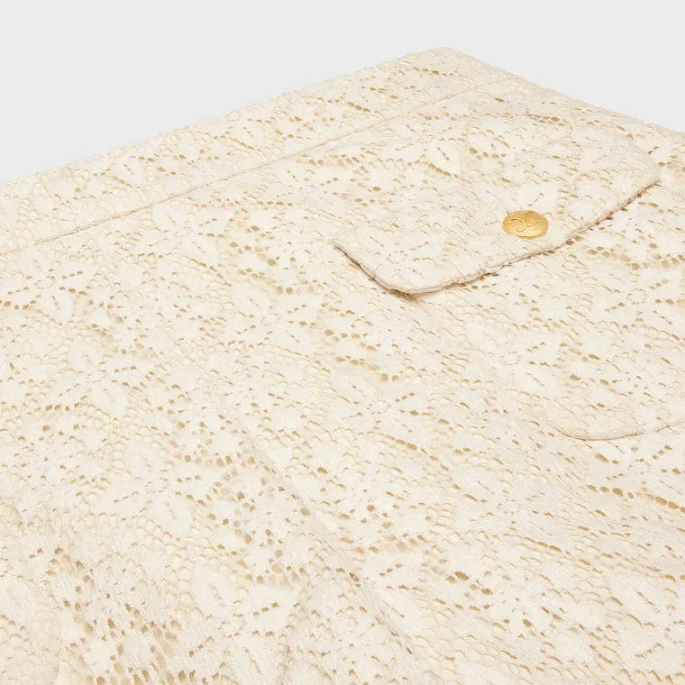 Romy Mini Shorts In Lace Cotton