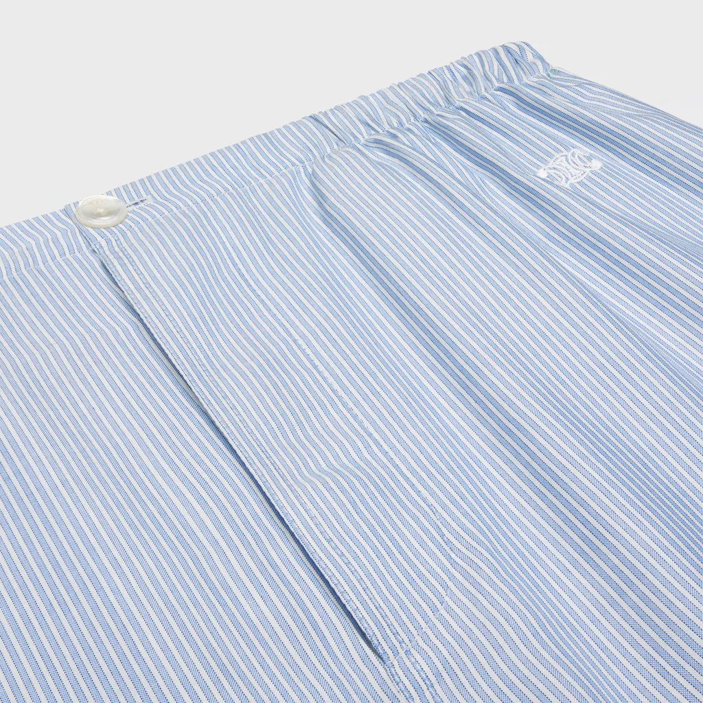 Pajama Pants In Striped Silk