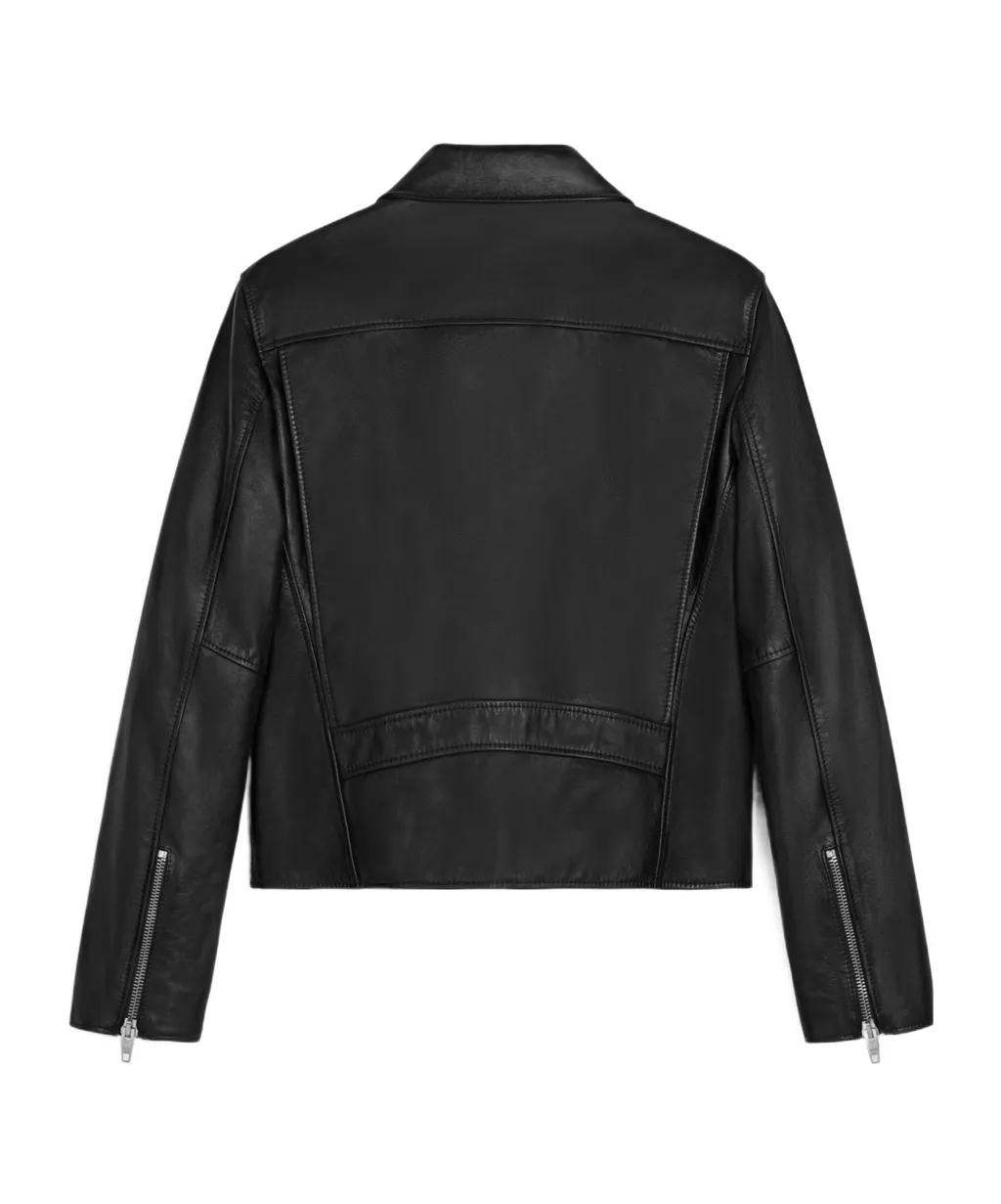 Straight Blouson Jacket In Soft Lambskin