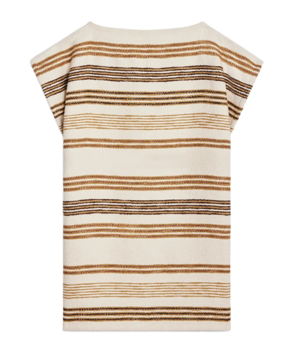 Baja Mini Dress In Celine Striped Cotton Tweed