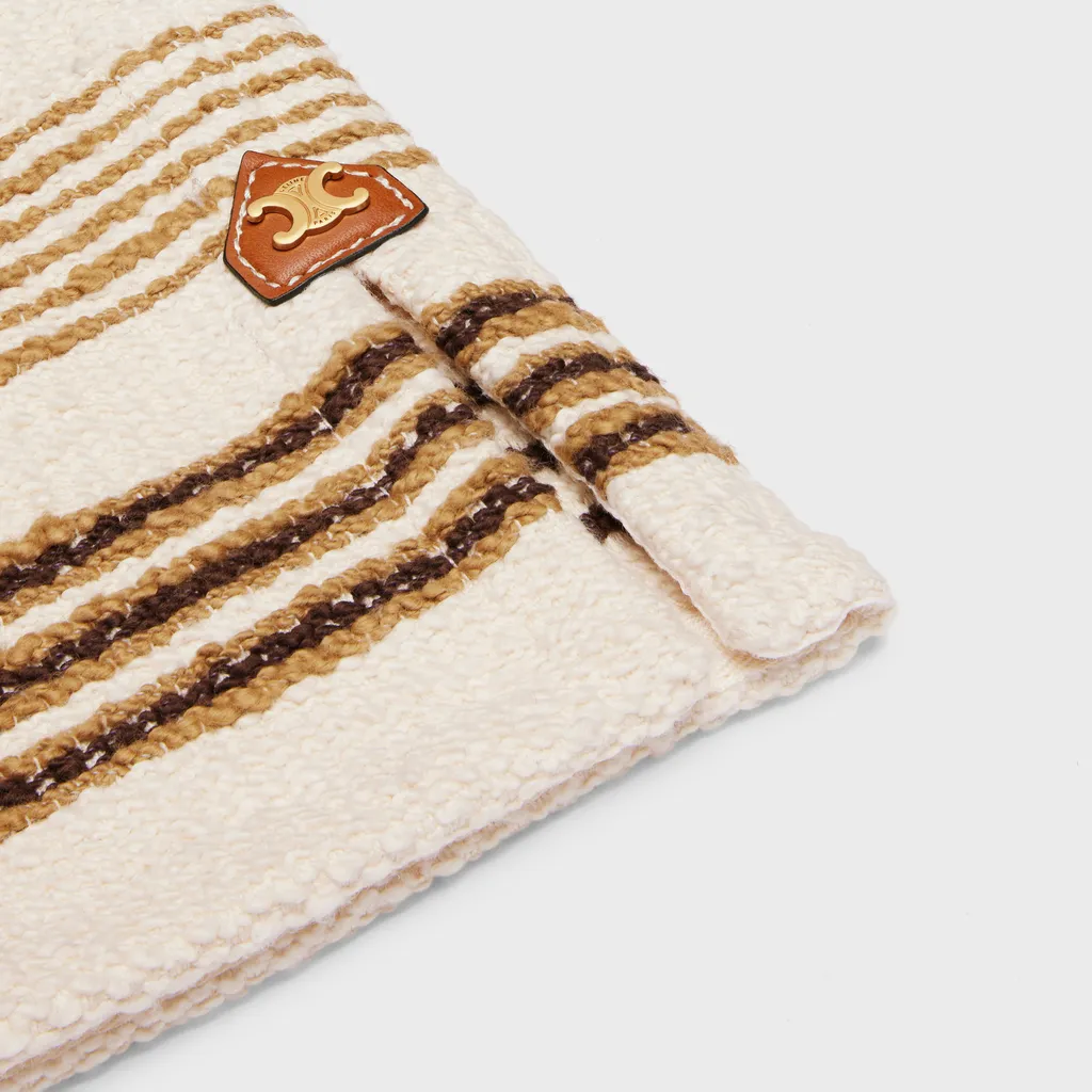 Baja Mini Dress In Celine Striped Cotton Tweed