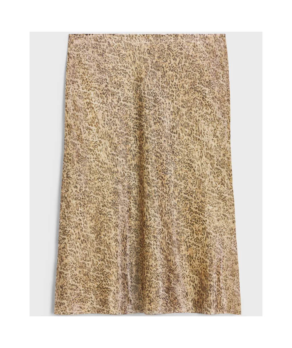 Hobble Skirt In Silk Georgette