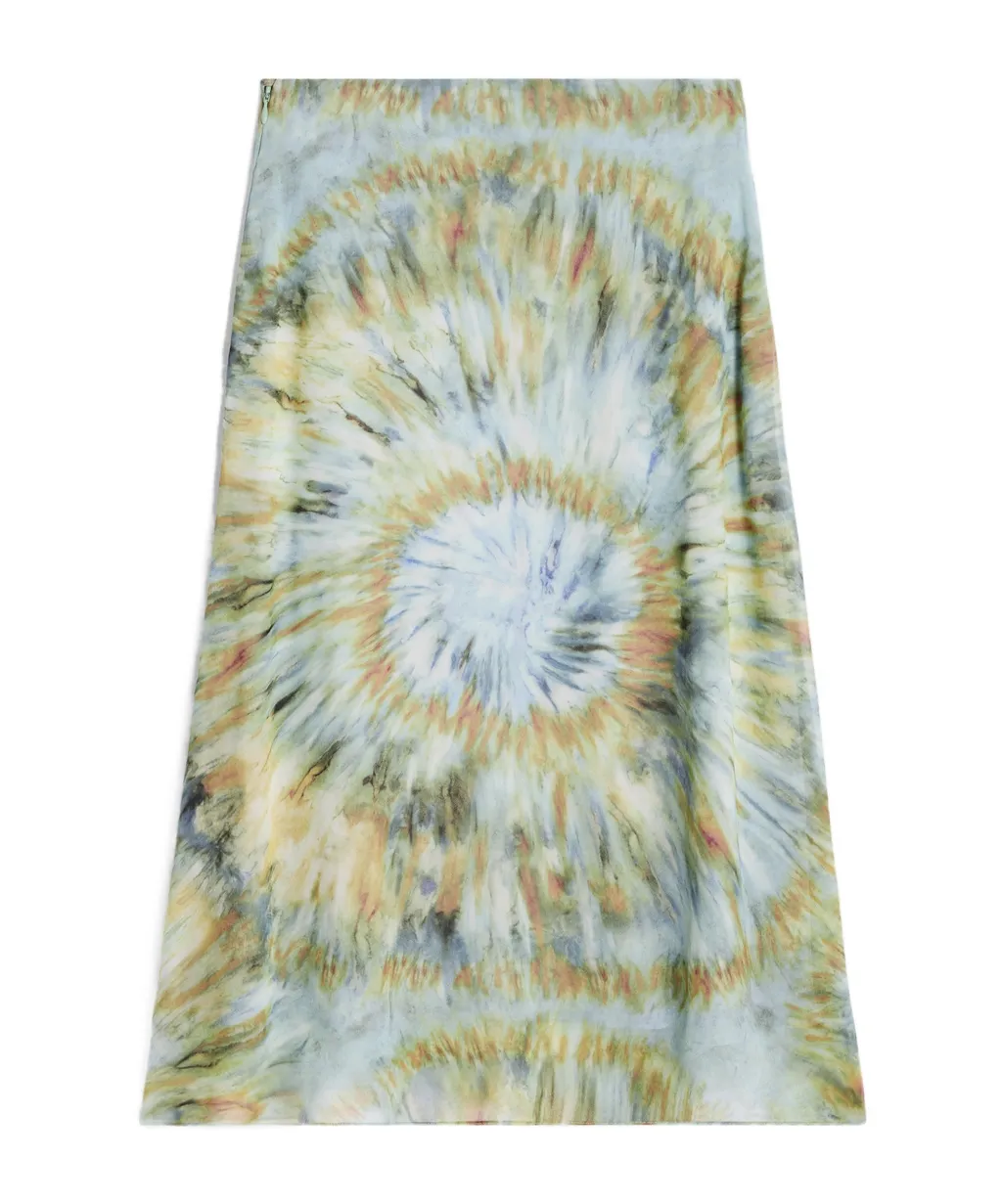Midi Skirt In Silk Georgette