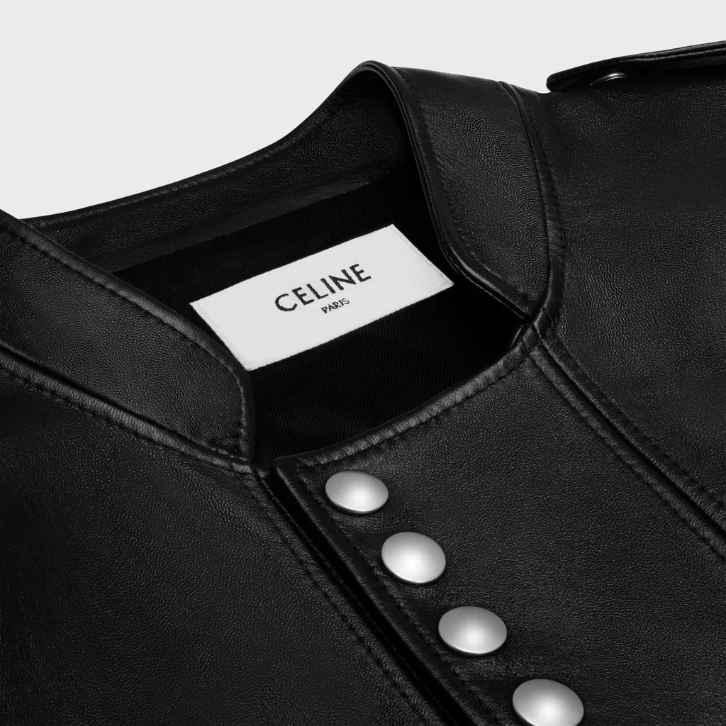 Racer Blouson Jacket In Soft Lambskin