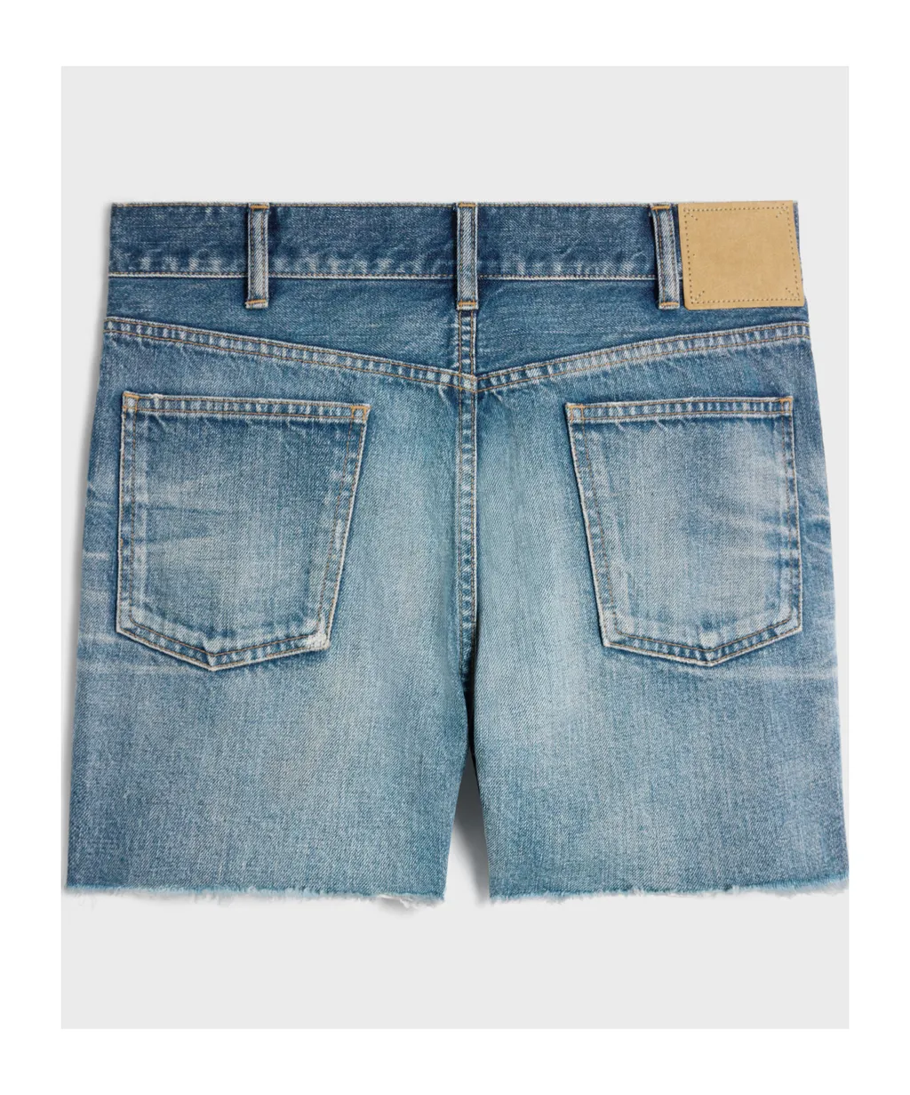 Skate Shorts In Electric Sky Wash Denim