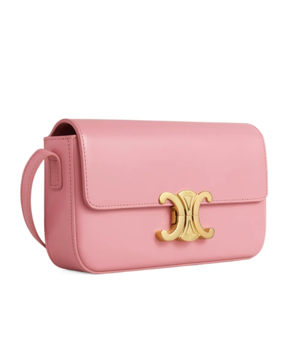 Claude Shoulder Bag In Shiny Calfskin