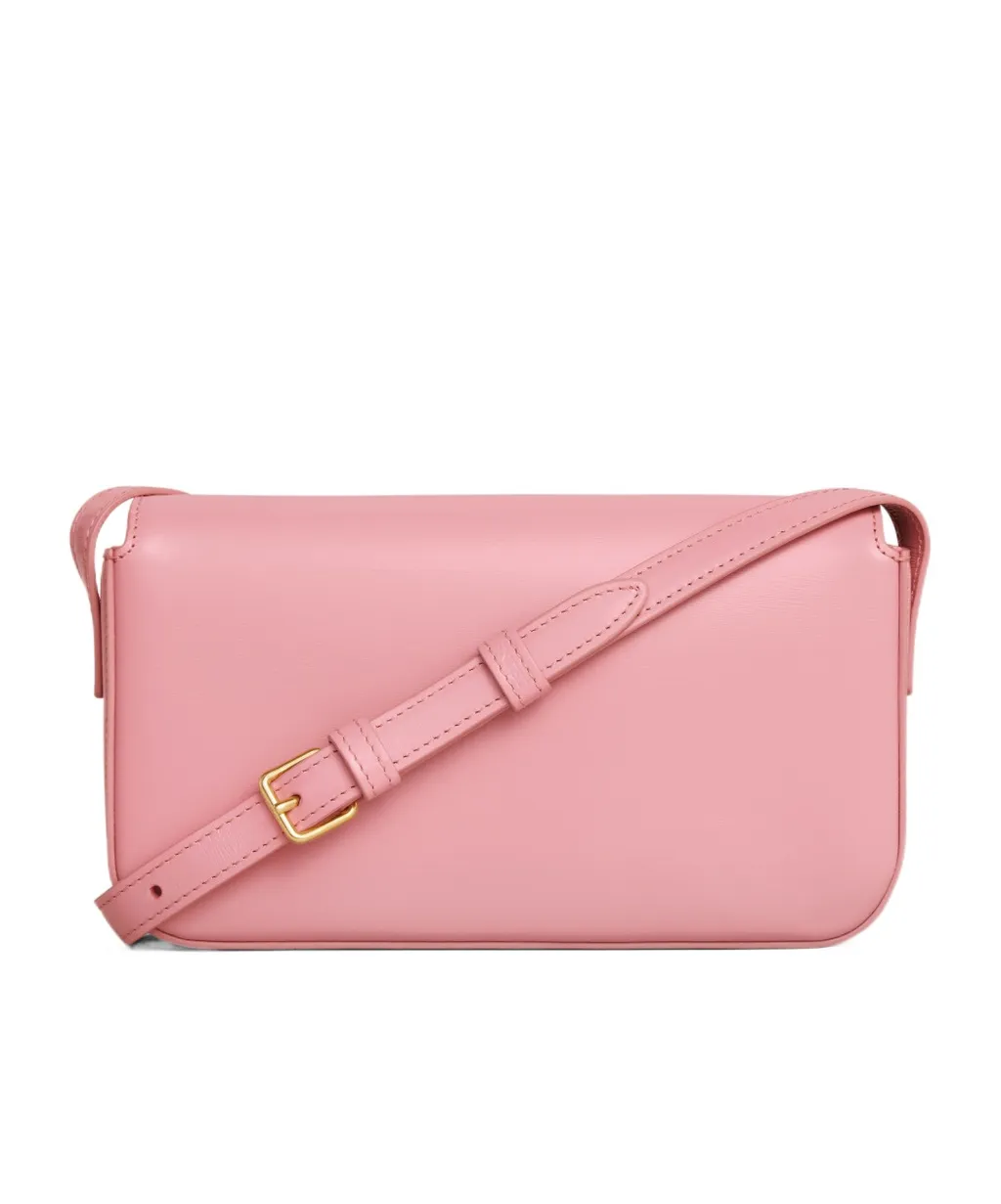 Claude Shoulder Bag In Shiny Calfskin
