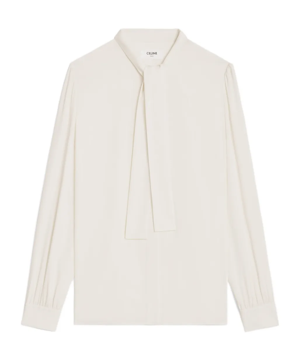 LavalliÈRe Blouse In Silk Crepe And Acetate