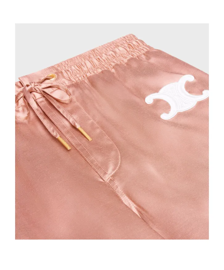 Triomphe Athletic Pants In Satin