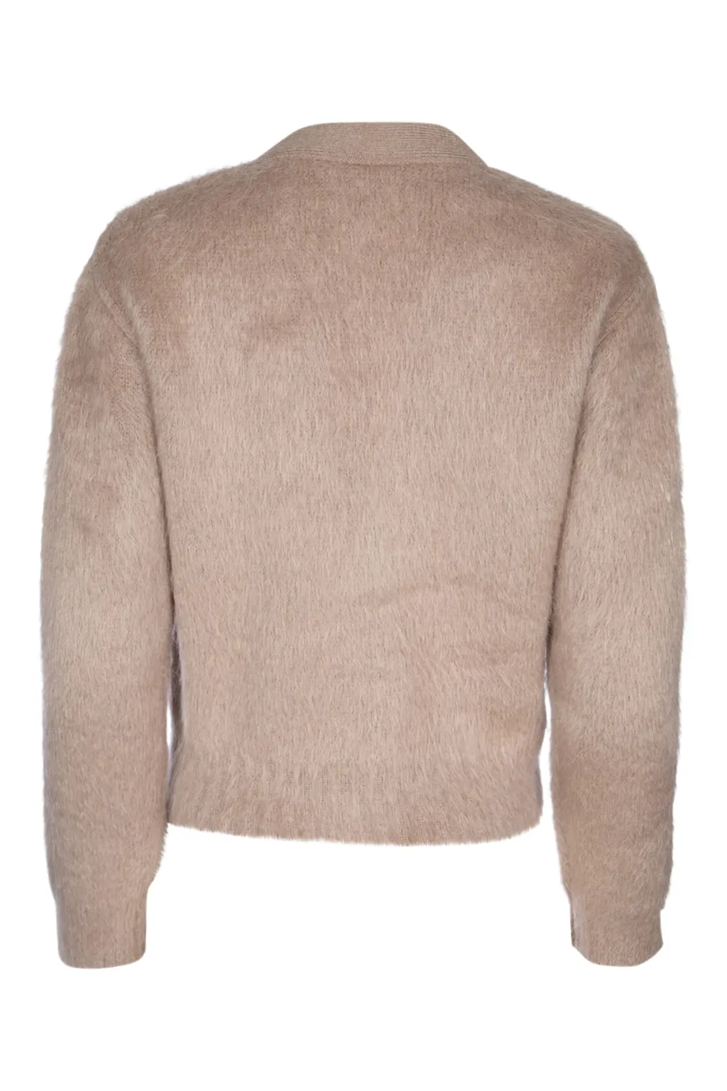 Cardigan Jacket In Brushed Mohair