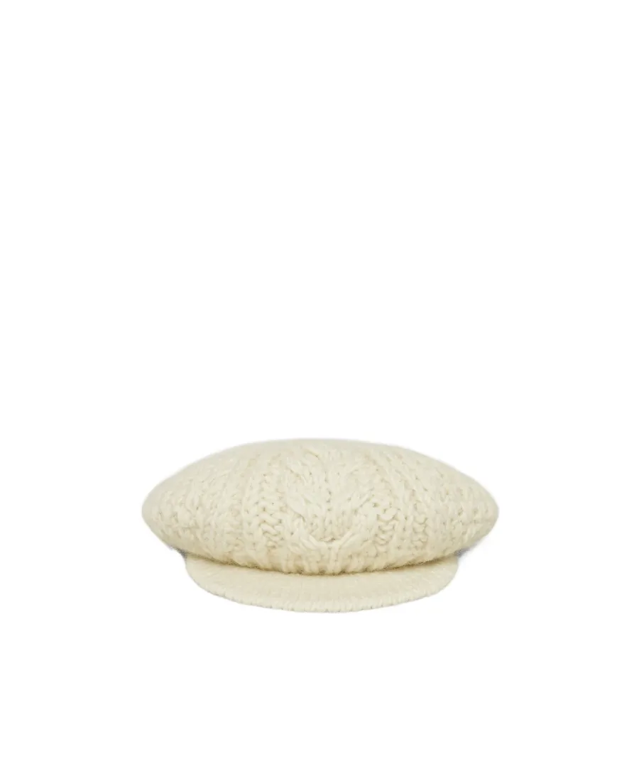 Beret In Aran Mohair Wool