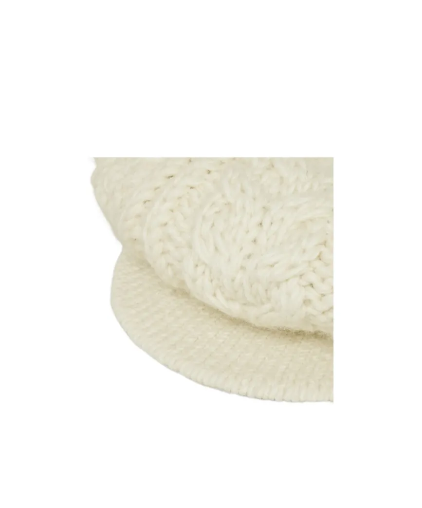Beret In Aran Mohair Wool