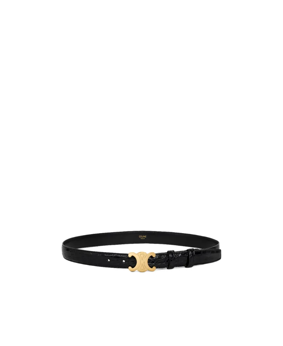 Medium Triomphe Belt In Alligator
