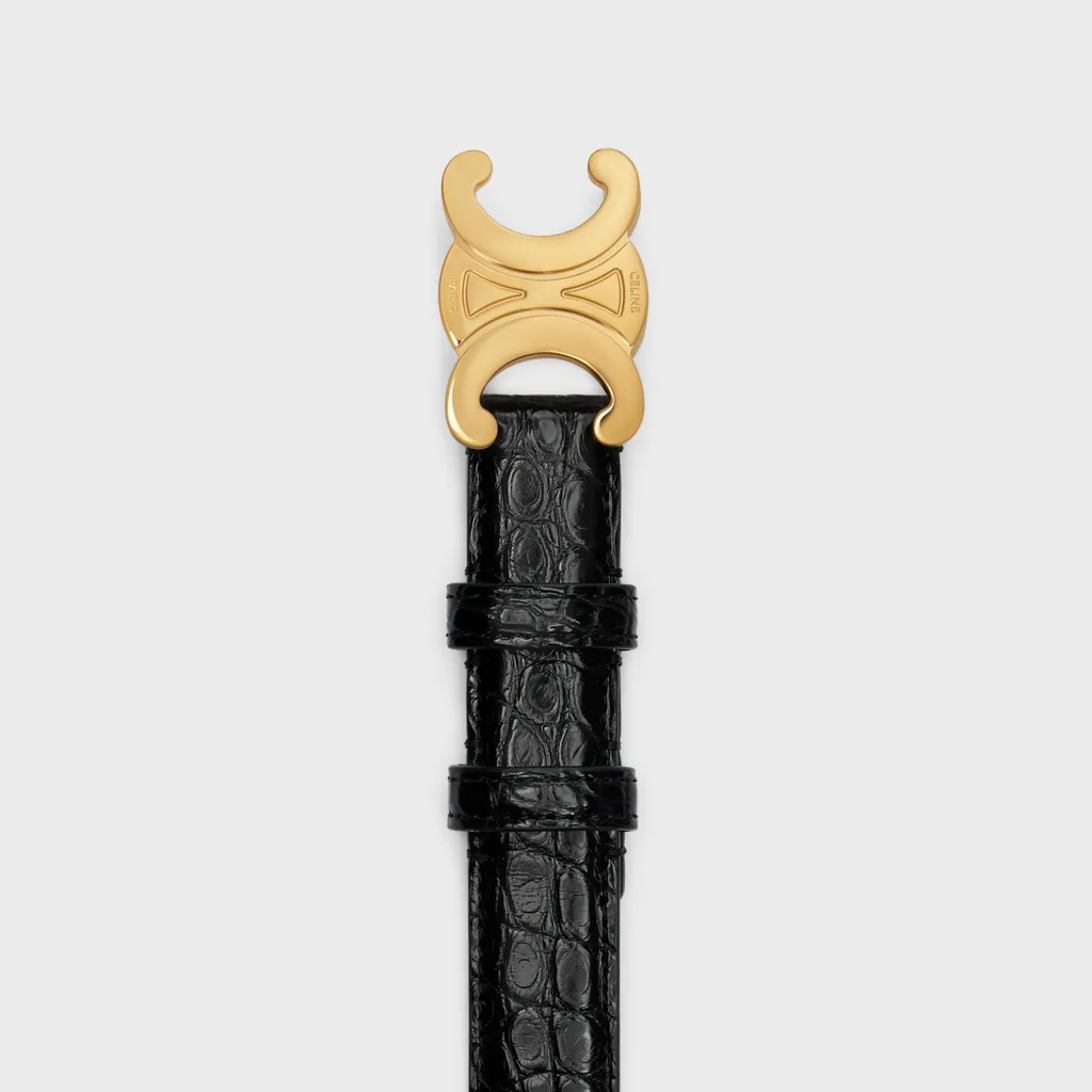 Medium Triomphe Belt In Alligator