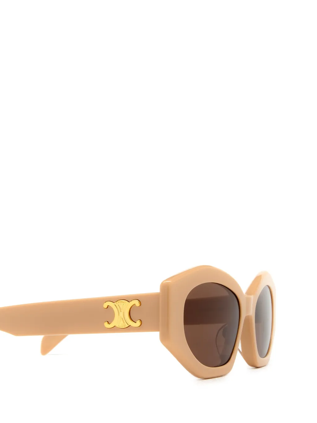 Thick-Framed Polygonal Sunglasses