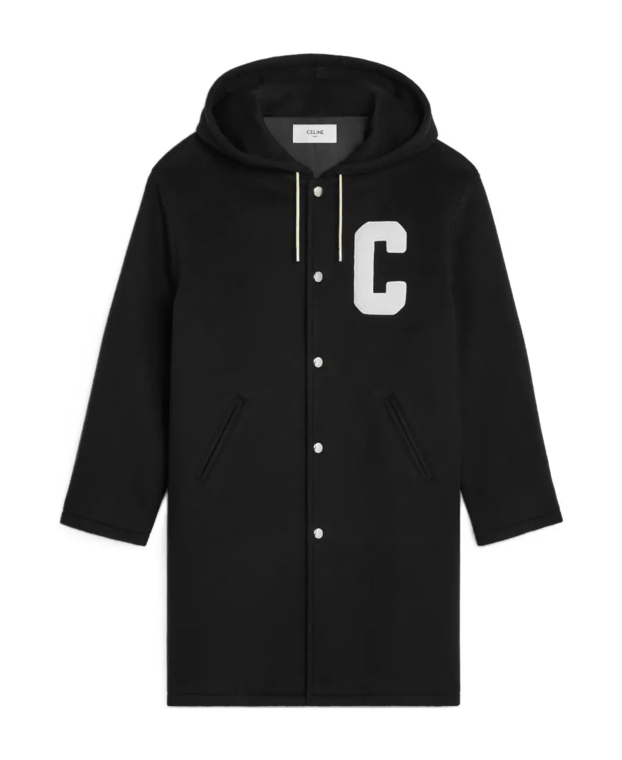 College Parka In Double Face Wool