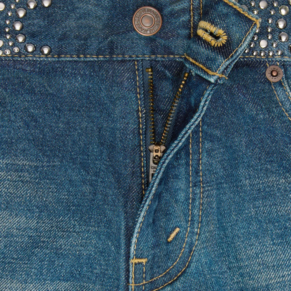 Mini Shorts In Clean Dark Union Wash Denim