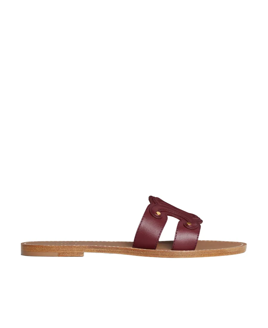 Triomphe Mule In Calfskin