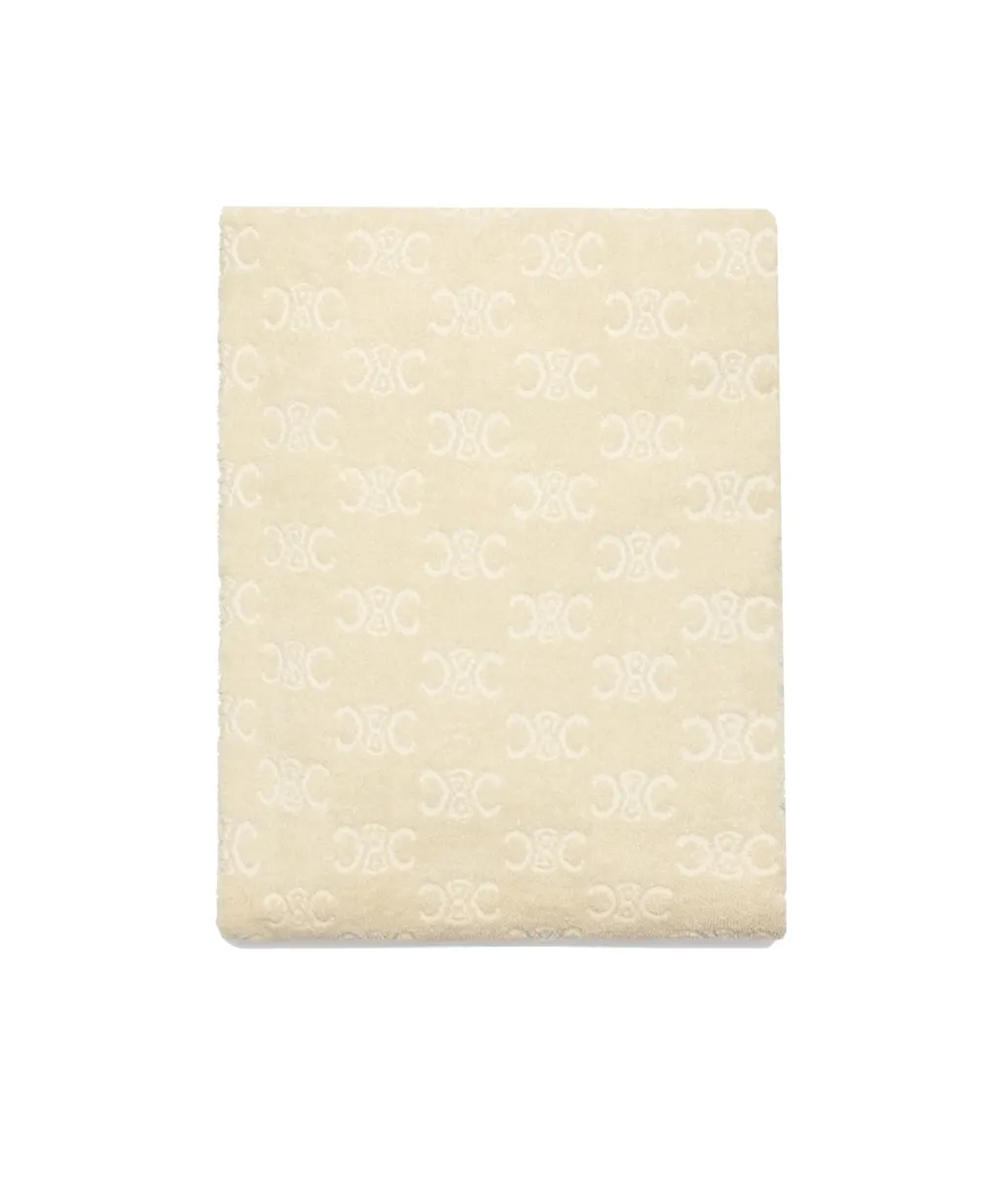 Beach Towel In Monogram Terry Cotton