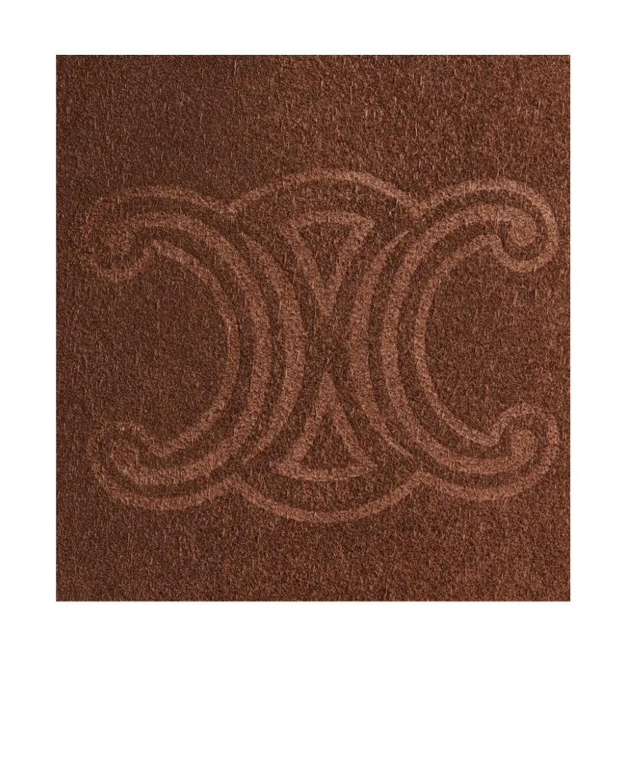 Bucket In Suede Calfskin With Triomphe Embossed