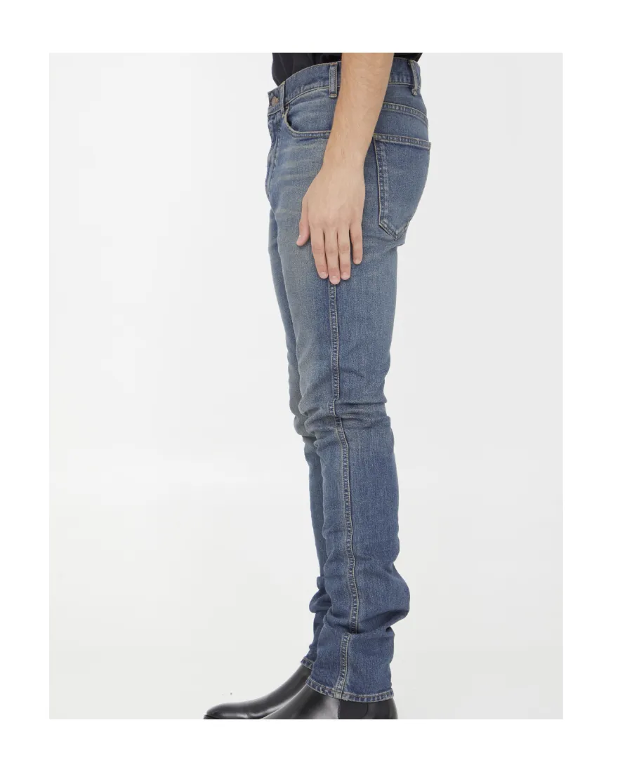 Skinny Jeans In Trail Wash Denim