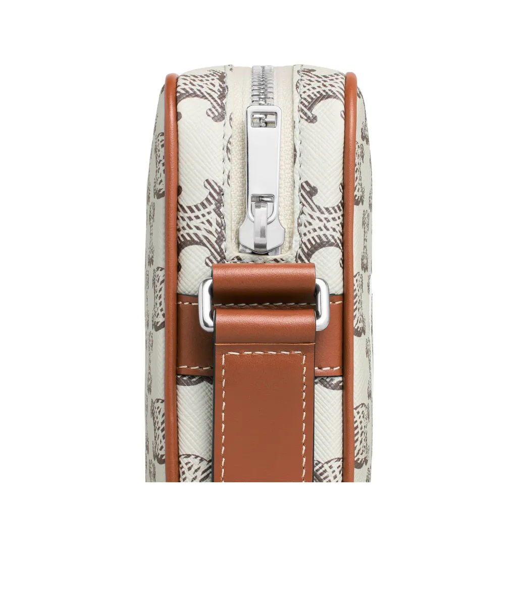 Medium Messenger Bag In Triomphe Canvas With Celine Print
