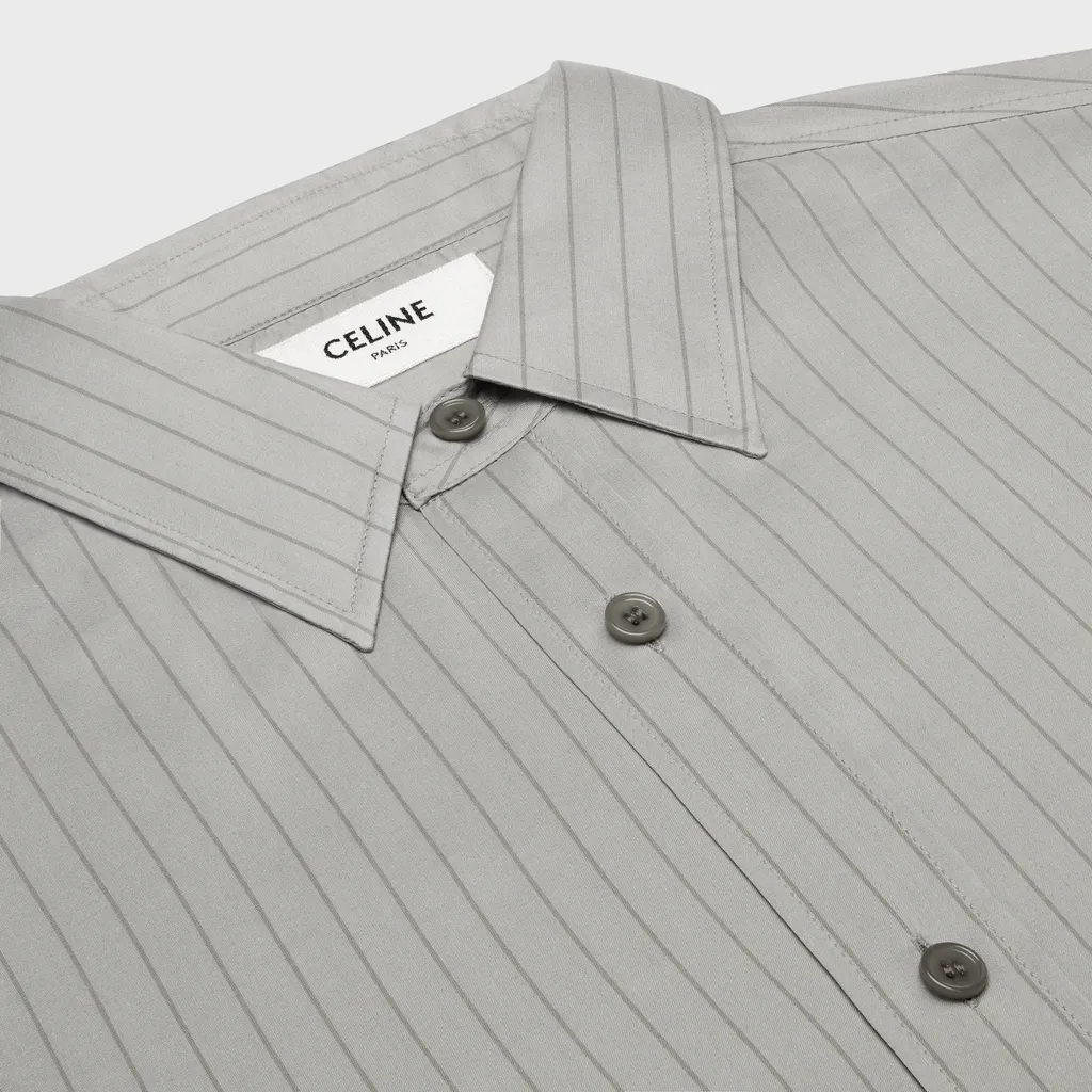 Loose Shirt In Striped Silk