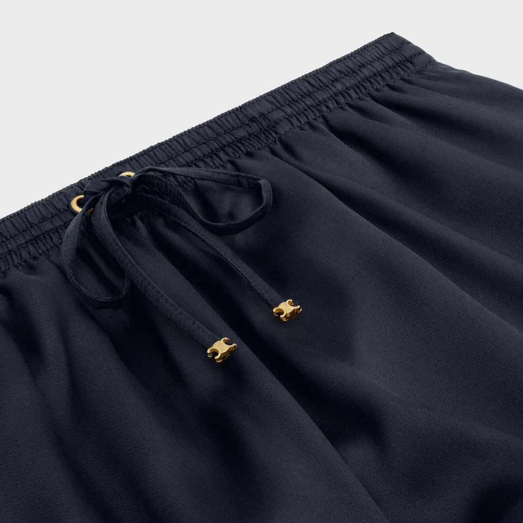 Mini Shorts In Flowing Satin