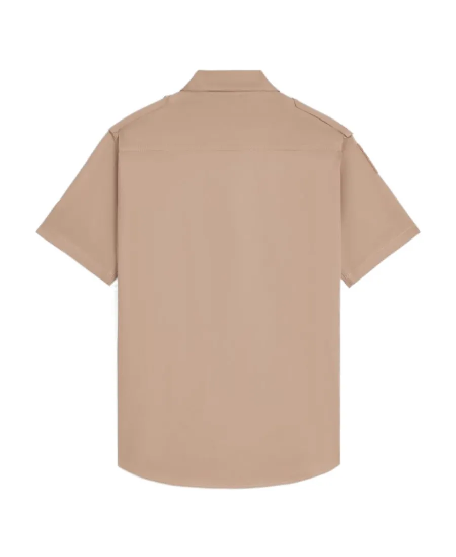 Single-Breasted Short-Sleeved Shirt