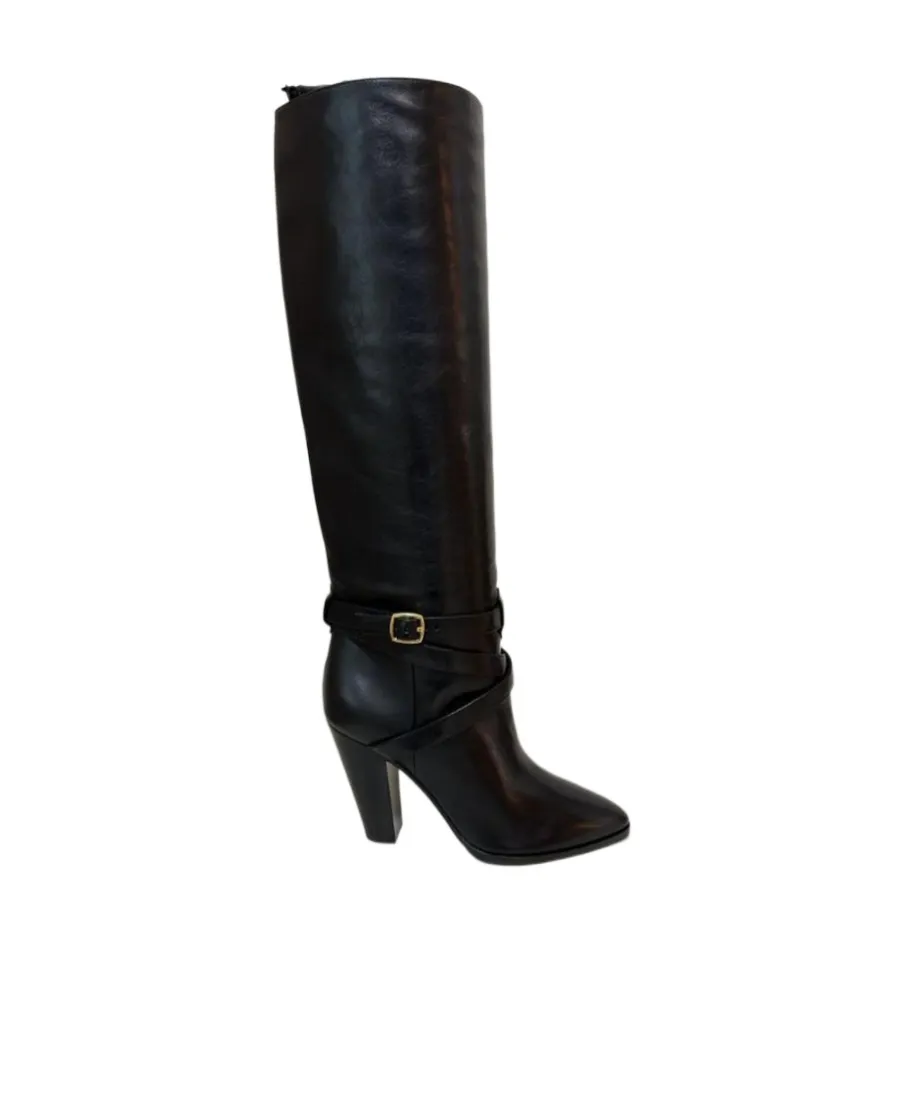 High Slouchy Buckle Boot