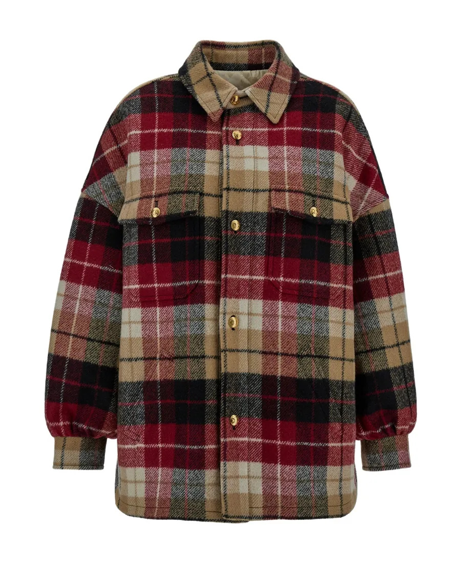 Overshirt In Checked Wool