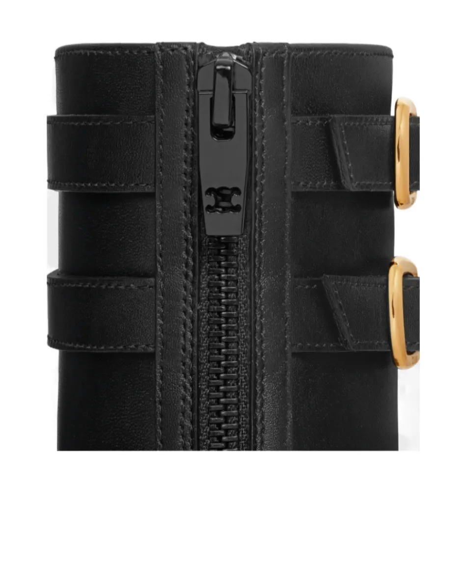 Margaret Double Buckle Zipped Boot