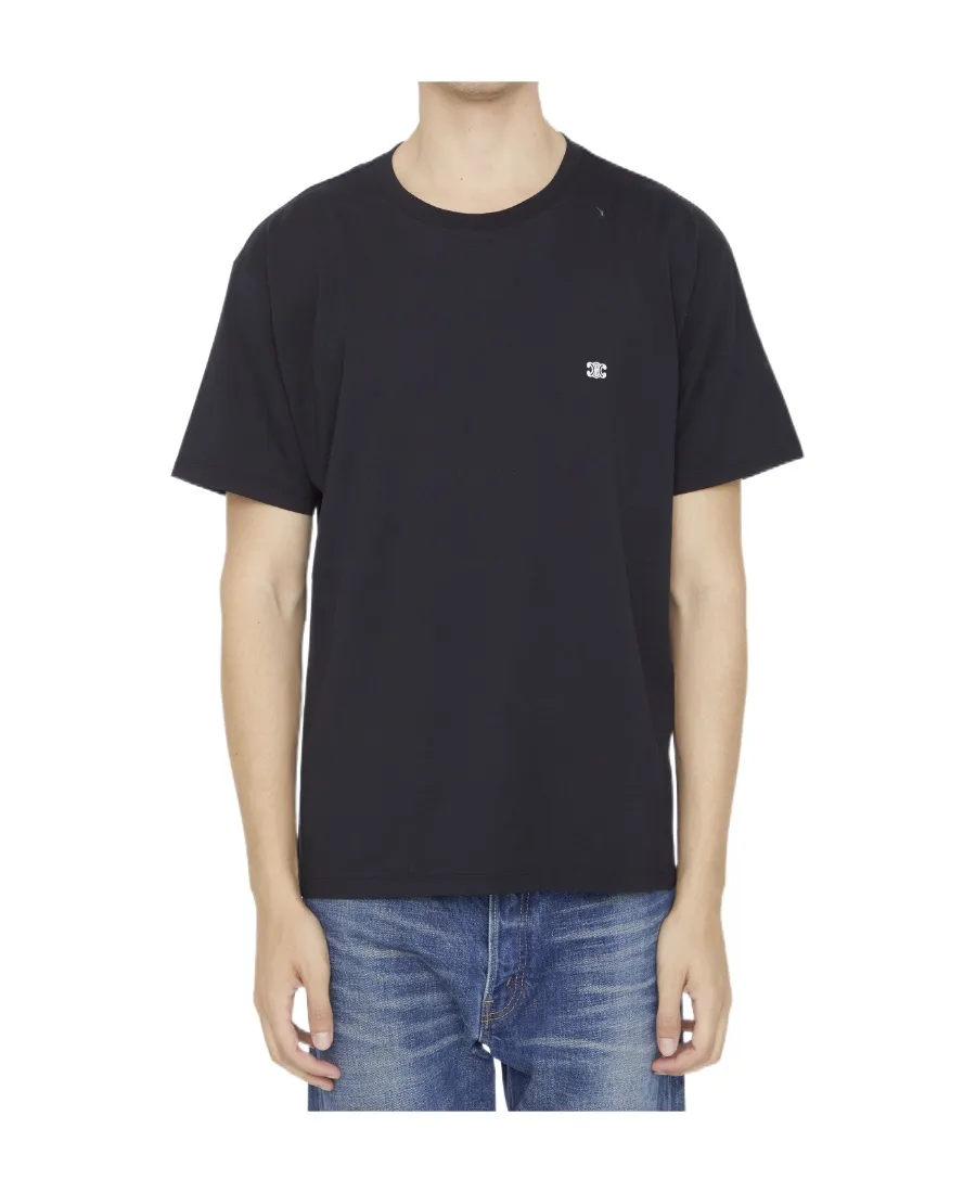Triomphe Loose T-Shirt In Cotton Jersey