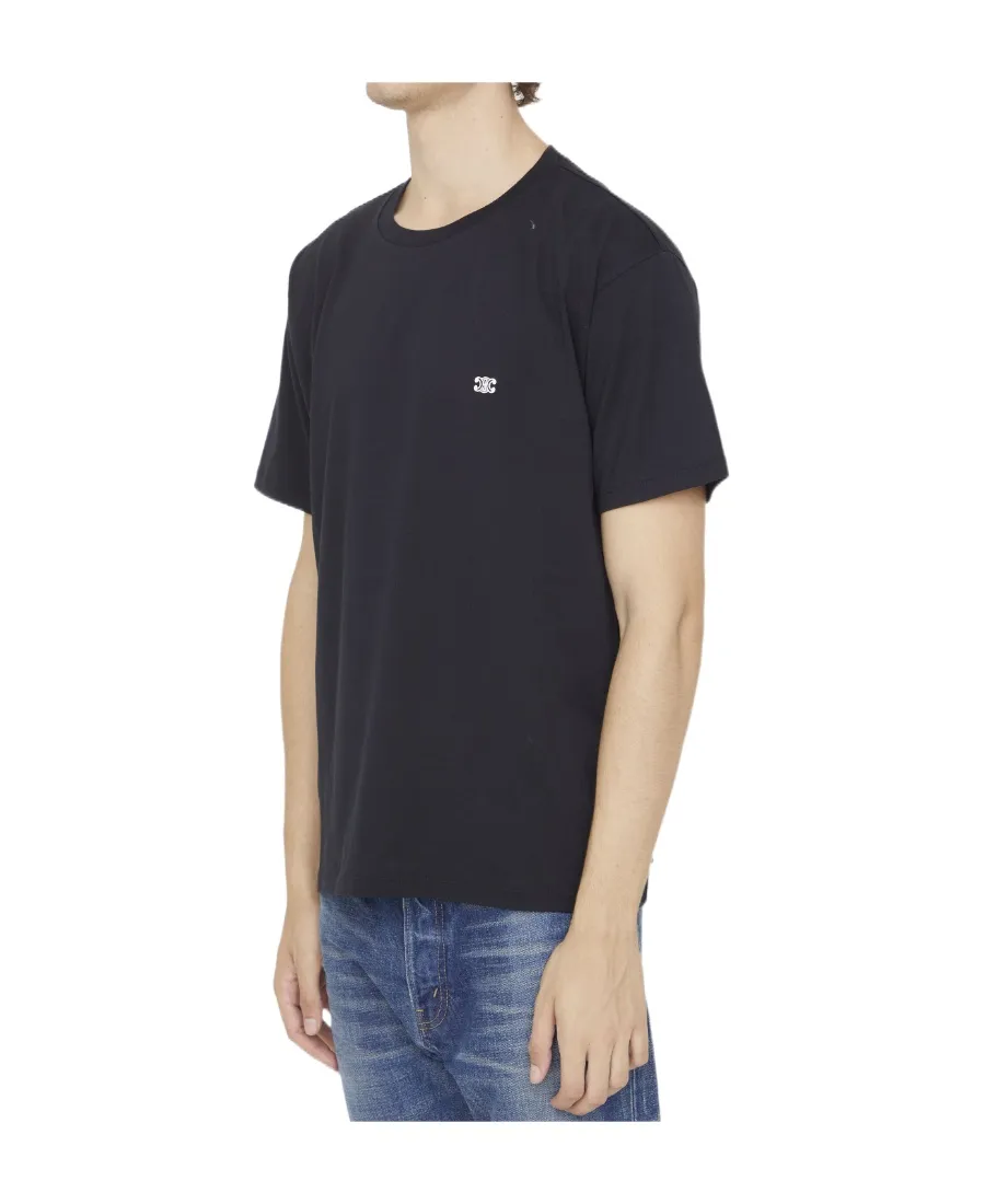 Triomphe Loose T-Shirt In Cotton Jersey