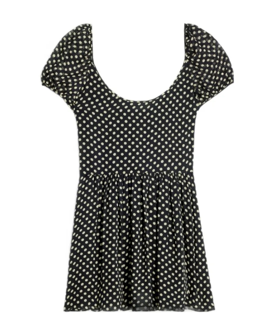 Mini Dress In Silk Georgette