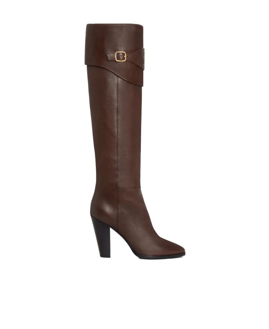 Riding Boot With Triomphe Celine Wiltern In Calfskin