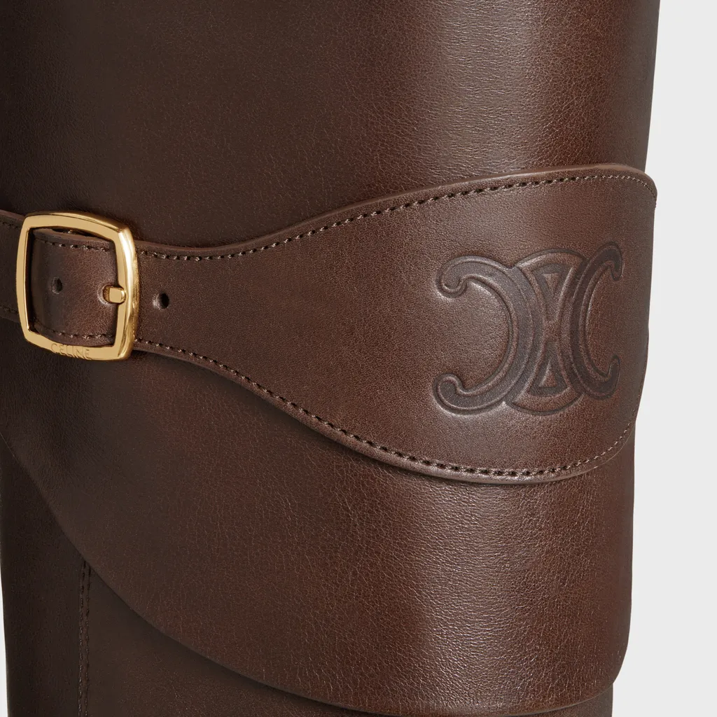 Riding Boot With Triomphe Celine Wiltern In Calfskin