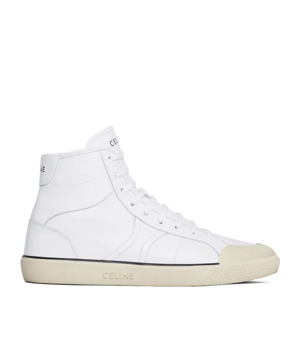 As-02 Mid Low Lace-Up Celine Alan Sneaker In Calfskin