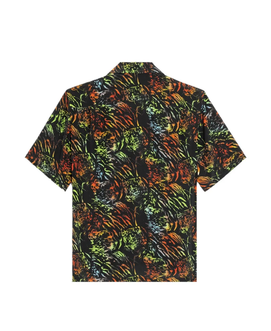 Hawaiian Shirt With Print In Crepe De Chine