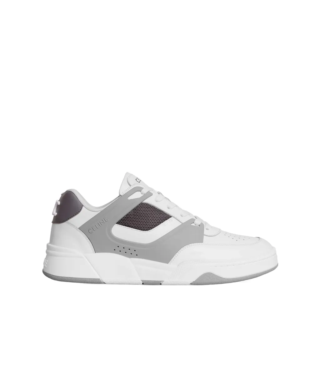 Trainer Ct-09 Low Lace-Up Sneaker In Calfskin And Mesh